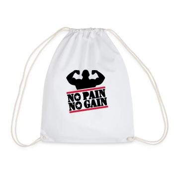 pain_bodybuilding_f2 - Sac de sport léger - blanc - Devant