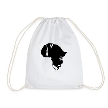 Africa rasta - Drawstring Bag - white - Front