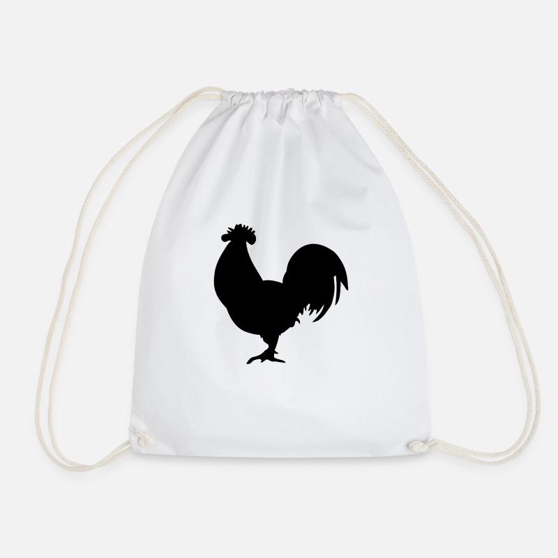 hahn__f1 - Drawstring Bag - white