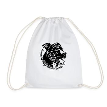 521 Staffordshire Terrier - Drawstring Bag - white - Front