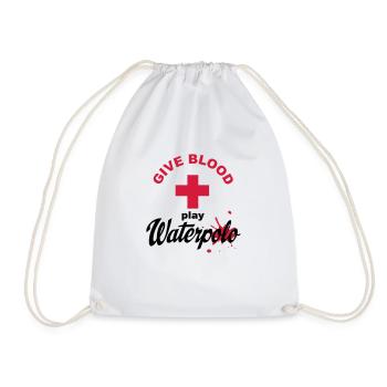 waterpolo - Drawstring Bag - white - Front