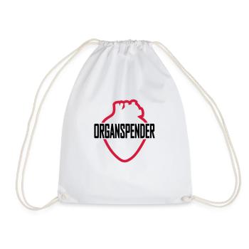 Organspender - Turnbeutel - Weiß - Vorne