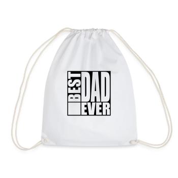 Cool Best Dad Ever Logo Design - Sac de sport léger - blanc - Devant