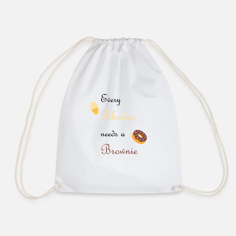 Every blondie needs a brownie - Turnbeutel - Weiß