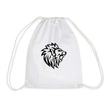 lion tribal tatouage dessin 1402 - Sac de sport léger - blanc - Devant