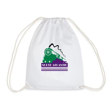 North Atlantic Art Deco Railway - Drawstring Bag - white - Front