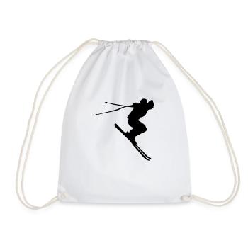 ski - skiing, skier - Sac de sport léger - blanc - Devant