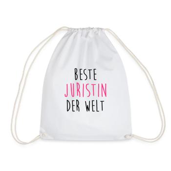 Jurist Juristin Rechts Richter Richterin Polizei - Turnbeutel - Weiß - Vorne