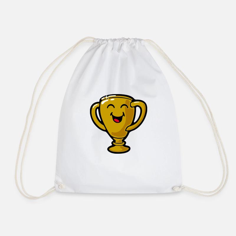 Smiley Trophy - Turnbeutel - Weiß