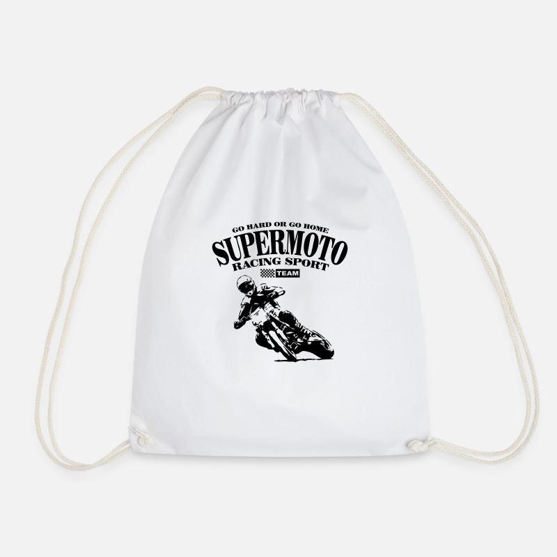 Supermoto - Turnbeutel - Weiß