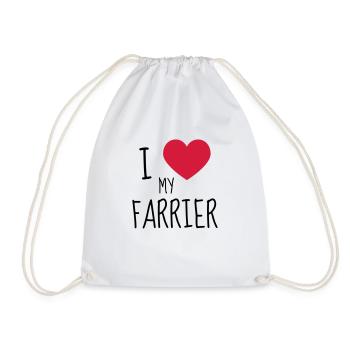 Farrier Hufschmied Maréchal Ferrant Blacksmith - Drawstring Bag - white - Front