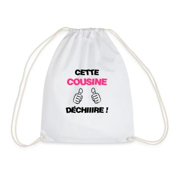 Oncle / Tante / Cousin / Cousine - Sac de sport léger - blanc - Devant