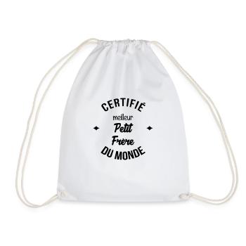 Frère Frangin Frere Naissance Bébé Frérot - Sac de sport léger - blanc - Devant