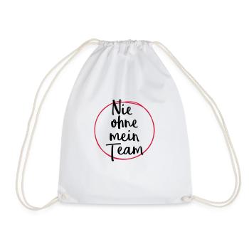 nie ohne mein team design - Turnbeutel - Weiß - Vorne