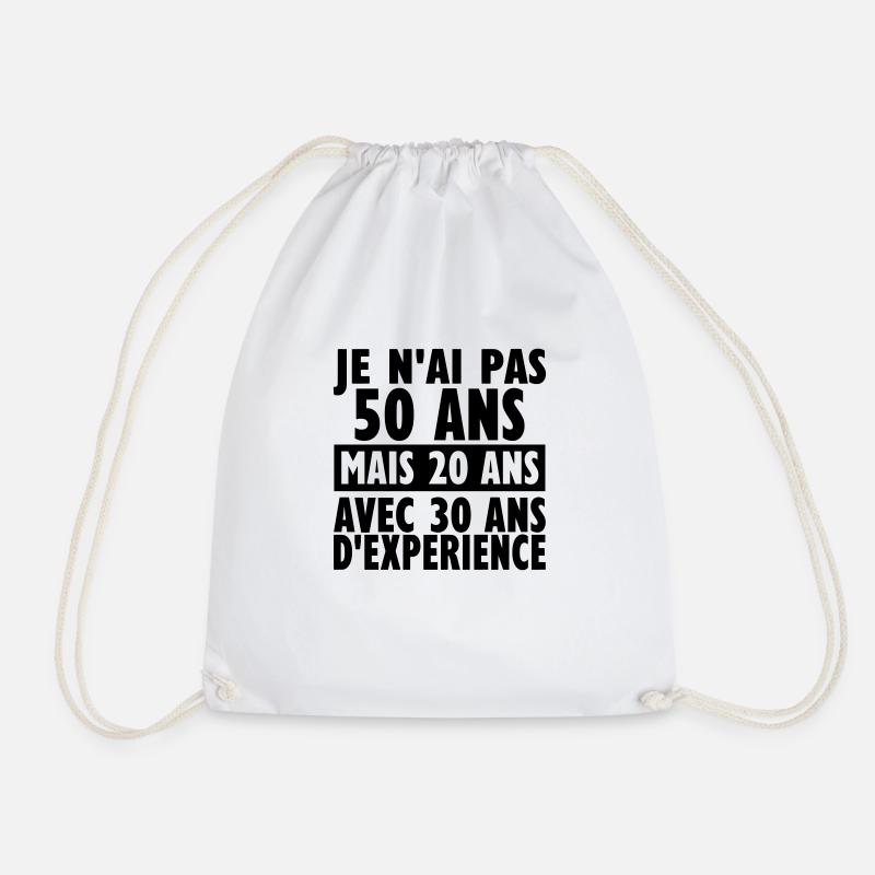50 ans - Sac de sport léger - blanc