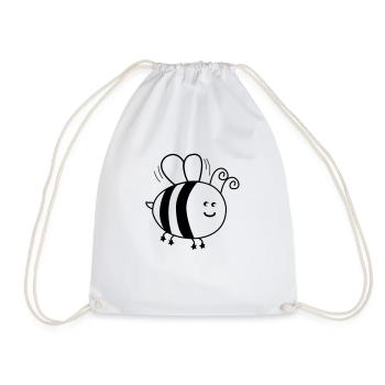 biene_001 - Sac de sport léger - blanc - Devant