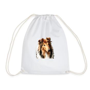 Collie - Turnbeutel - Weiß - Vorne