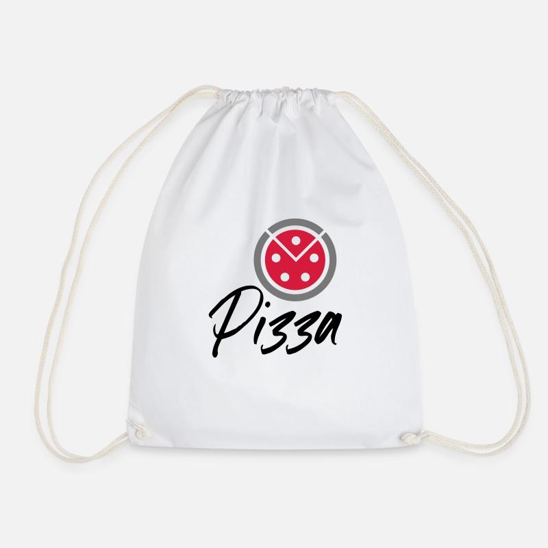 Pizza - Turnbeutel - Weiß