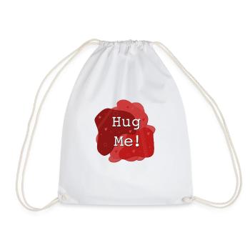 Hug Me! Umarm mich! Illustration - Turnbeutel - Weiß - Vorne