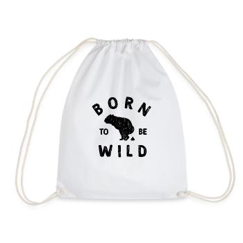 PROMENADE BORN TO BE WILD VINTAGE LOOK - Sac de sport léger - blanc - Devant