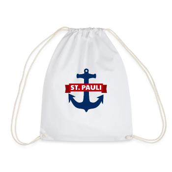St. Pauli Anker - Hamburg Sankt Pauli Fan - Drawstring Bag - white - Front