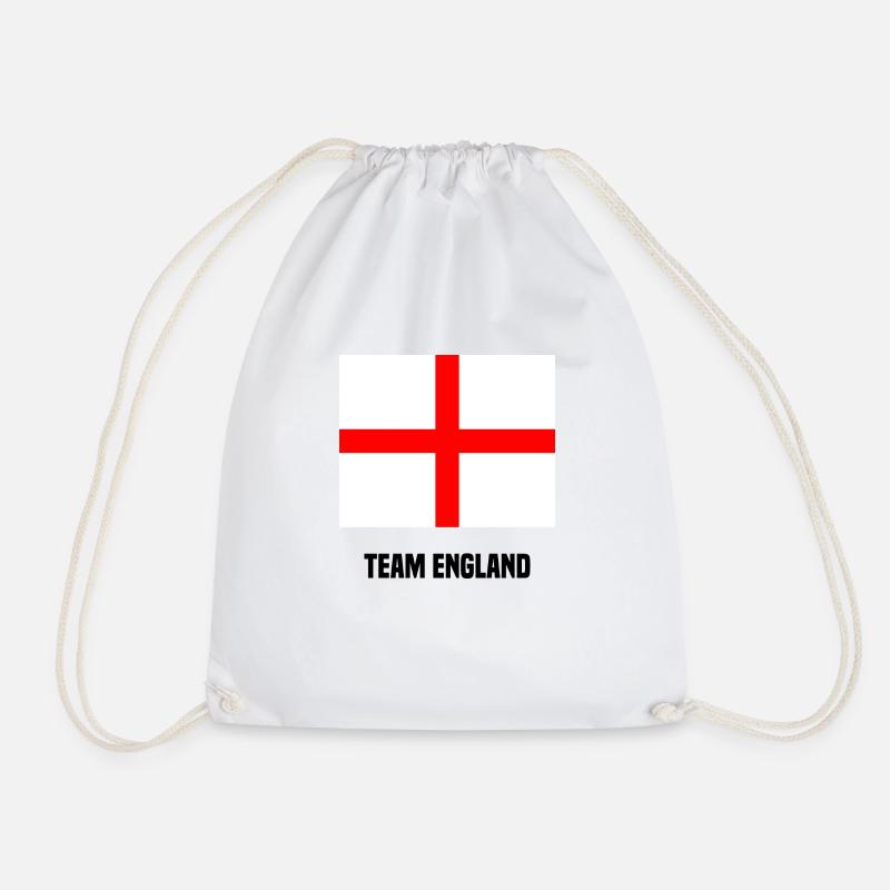 Team England - Drawstring Bag - white