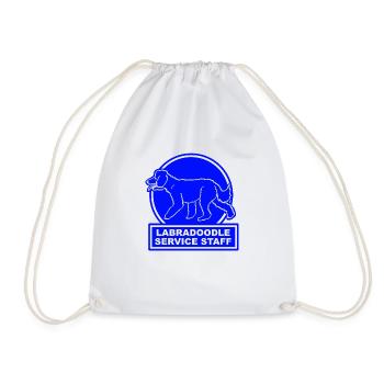 Labradoodle Service Staff in blue - Turnbeutel - Weiß - Vorne