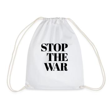 Arrêtez la guerre - Sac de sport léger - blanc - Devant