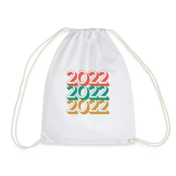 Anniversaire année 2022 / Vintage 2022 - Sac de sport léger - blanc - Devant