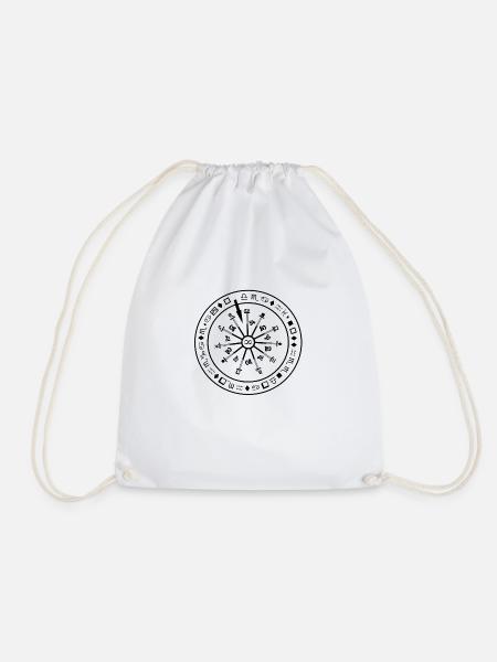 Infinity symbol - Drawstring Bag - white