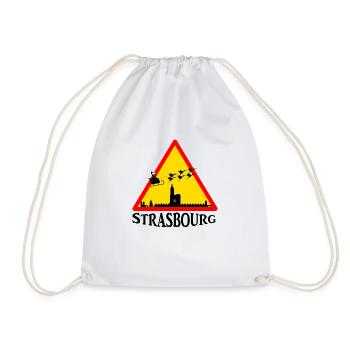 Strasbourg Alsace Noël - Drawstring Bag - white - Front