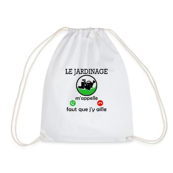 le jardinage m appelle / humour jardinière - Sac de sport léger - blanc - Devant