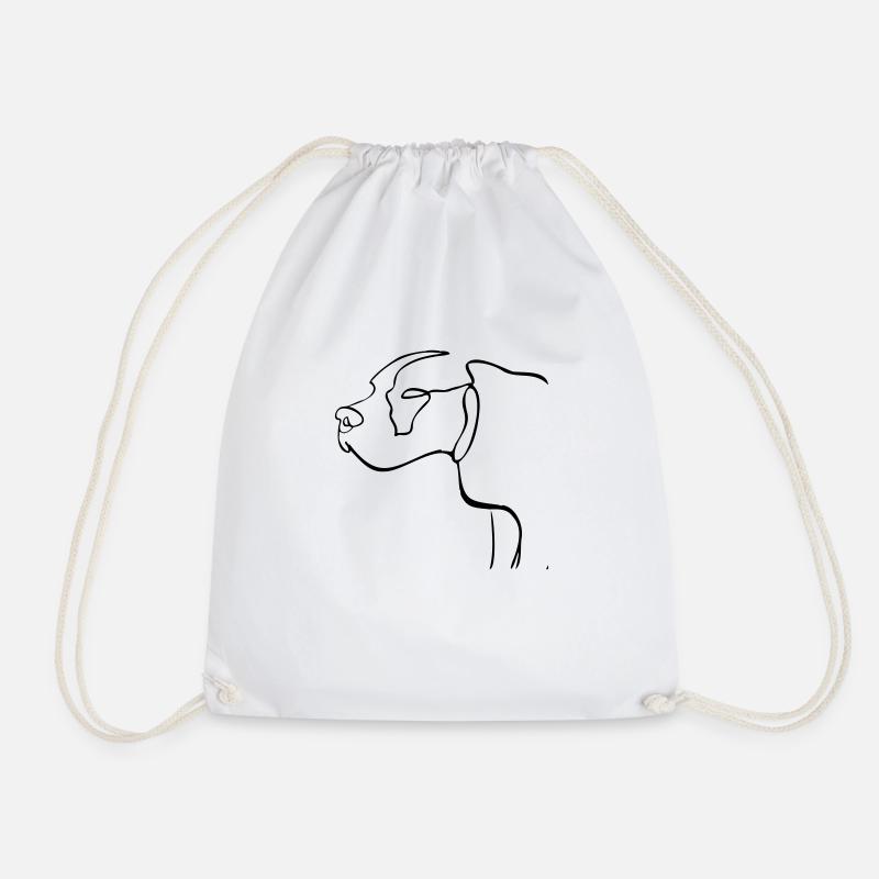 Chien - Sac de sport léger - blanc