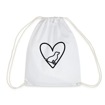 Chien Hund - Sac de sport léger - blanc - Devant