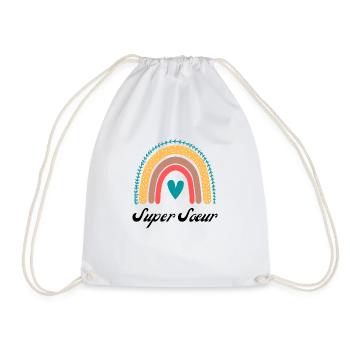sœur arc en ciel - Sac de sport léger - blanc - Devant