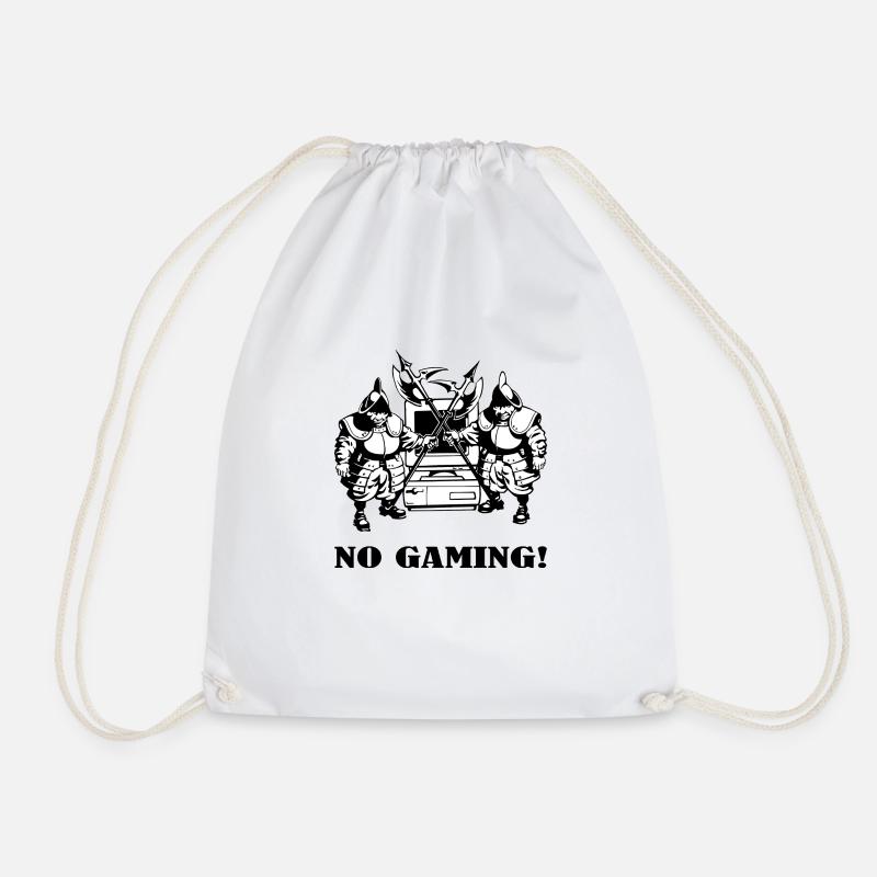 Wache no gaming! - Turnbeutel - Weiß