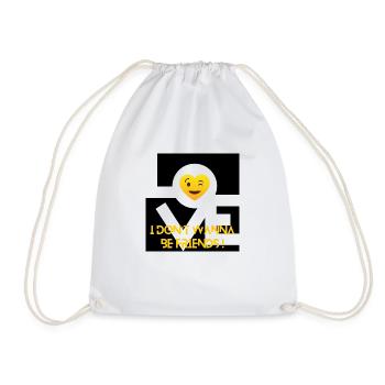 More than friendship - Drawstring Bag - white - Front