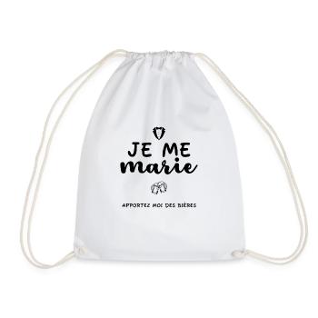 Je me marie. Apportez moi des bières. Drôles. EVG. - Sac de sport léger - blanc - Devant