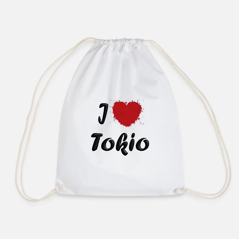 I love Tokio - Turnbeutel - Weiß