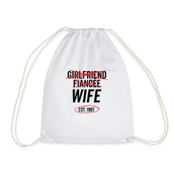 Petite amie Fiancée Femme Est 1997 - Sac de sport léger - blanc - Devant
