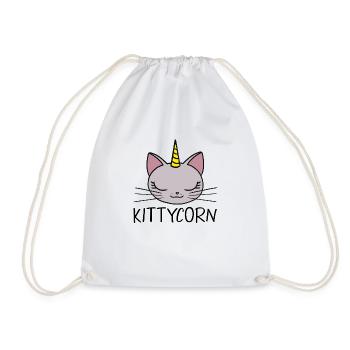 Kittycorn - chat mignon - Sac de sport léger - blanc - Devant
