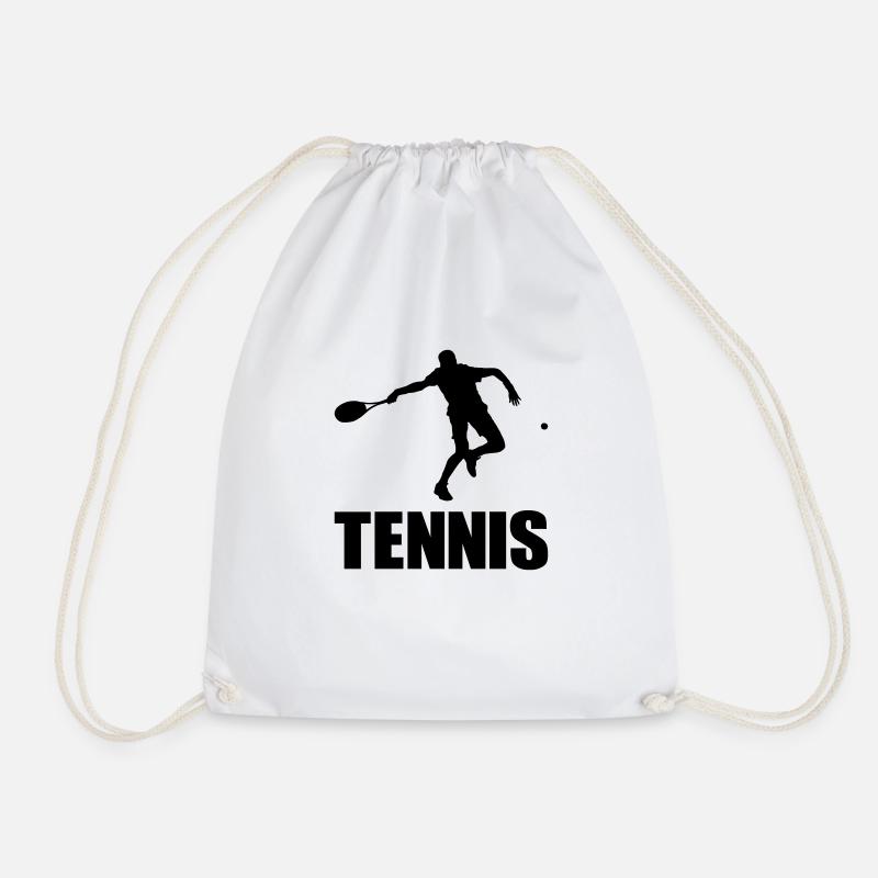 Tennis Player - Drawstring Bag - white
