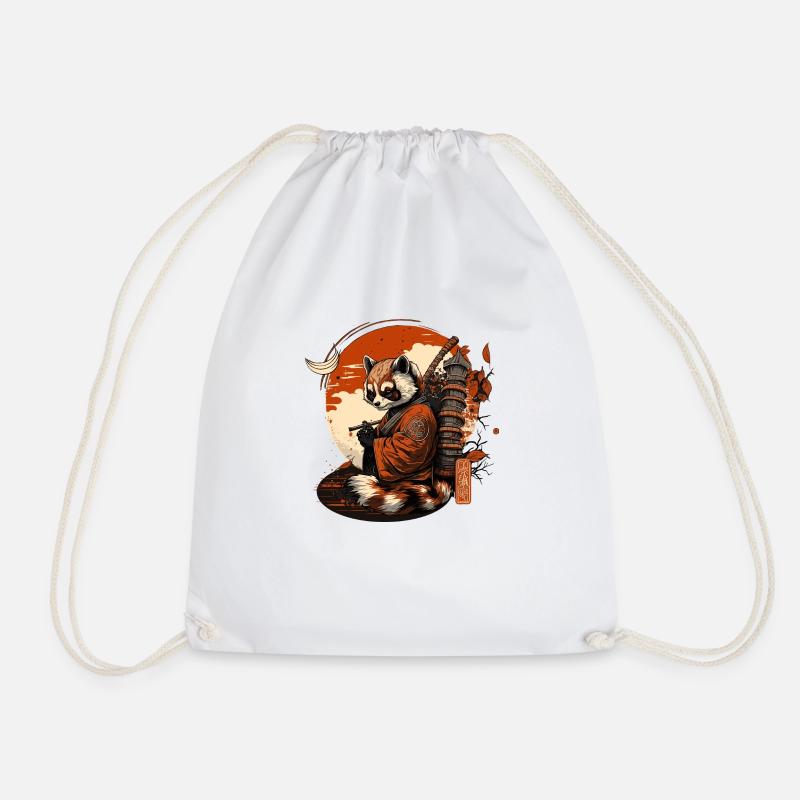 Roter Panda 5 - Turnbeutel - Weiß
