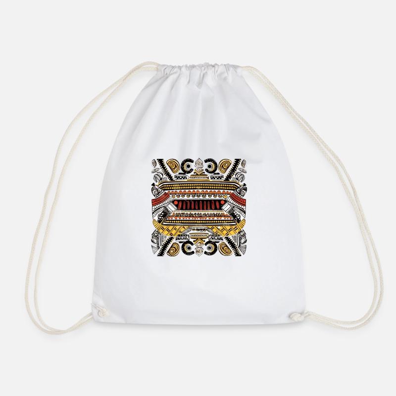 African folklore - Drawstring Bag - white