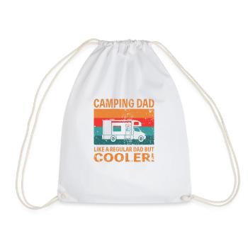 Camping Papa comme un papa ordinaire mais plus cool - Sac de sport léger - blanc - Devant
