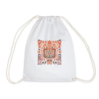 Motif Inca - Drawstring Bag - white - Front