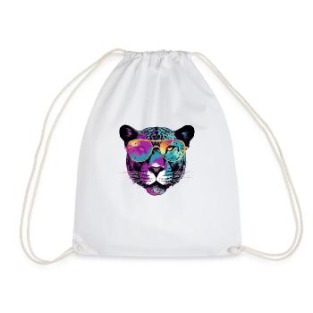 Gret the panther - Drawstring Bag - white - Front