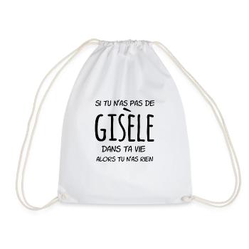Si tu n'as pas de Gisèle dans ta vie - Sac de sport léger - blanc - Devant