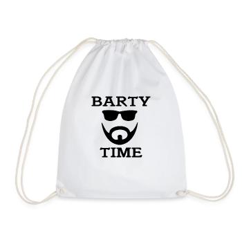 BARTY TIME - Turnbeutel - Weiß - Vorne
