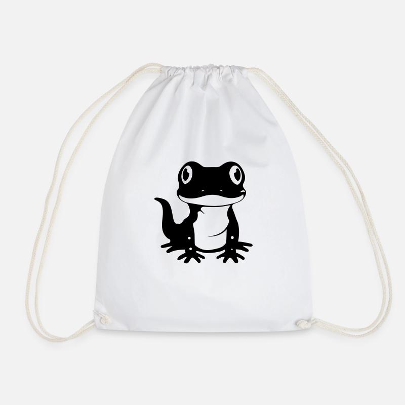 lustiger Gecko - Turnbeutel - Weiß